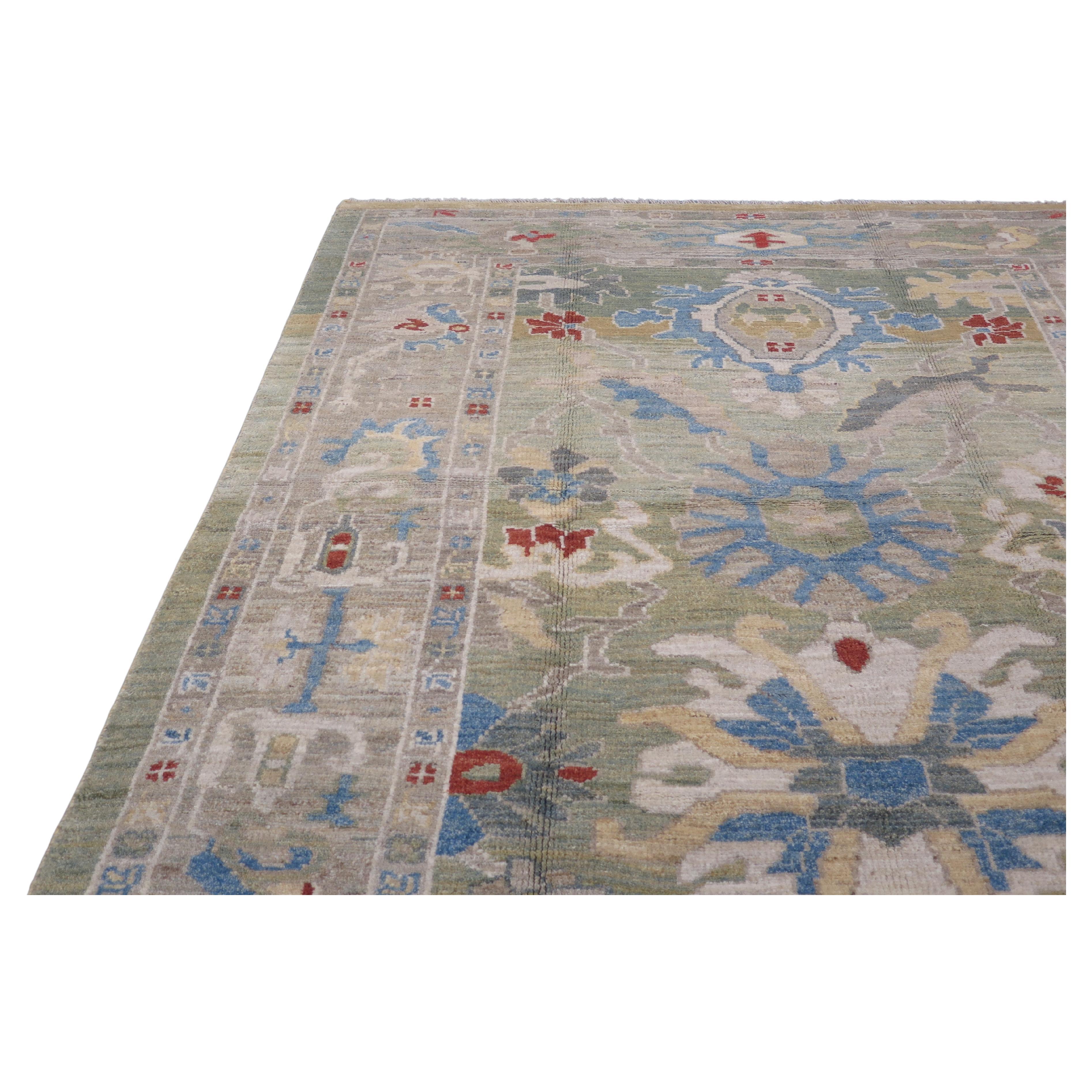 Tapis Sultanabad contemporain de Ziegler, tissé à la main en Turquie en vente