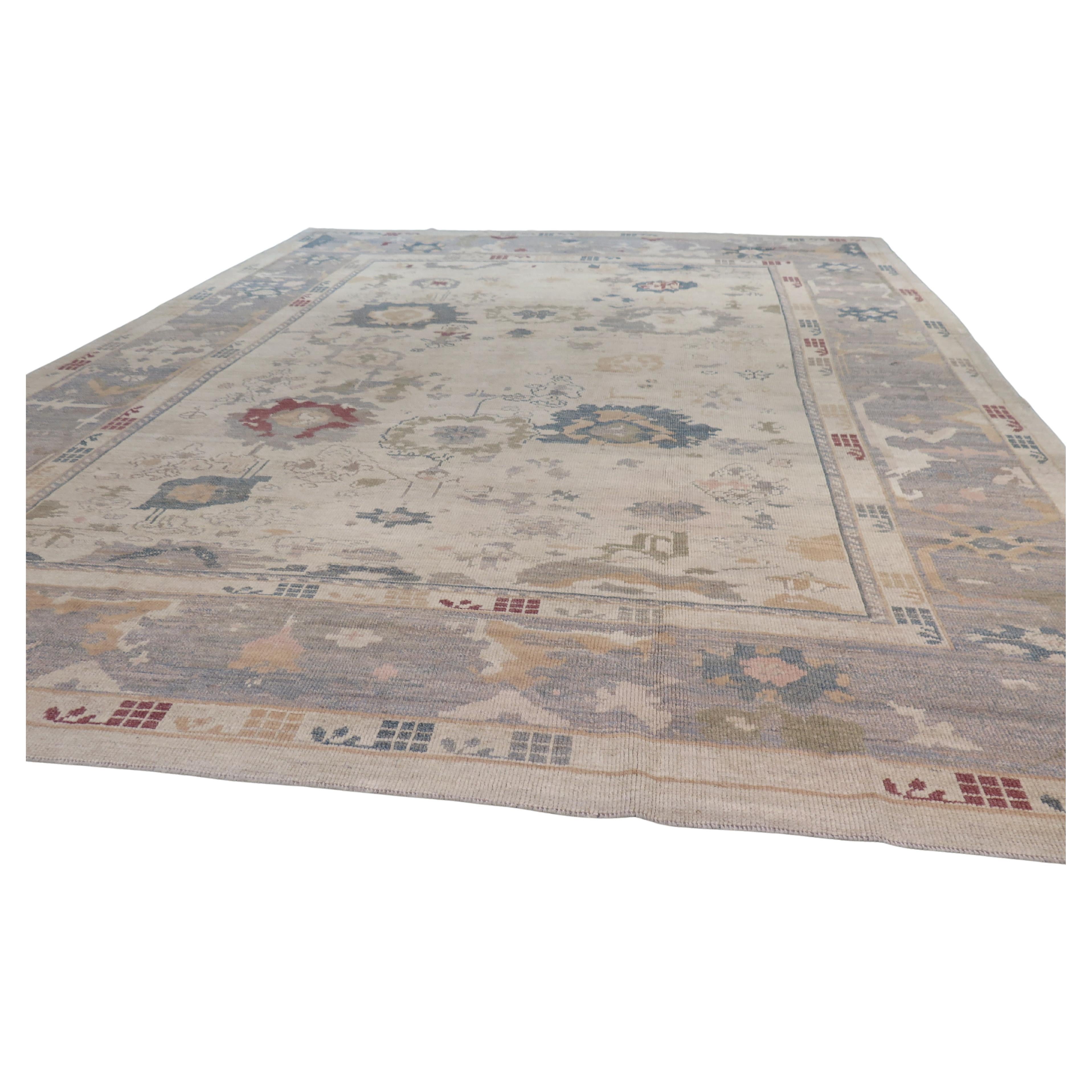 Contemporary Ziegler Sultanabad Style Carpet, Handwoven in Turkey For Sale