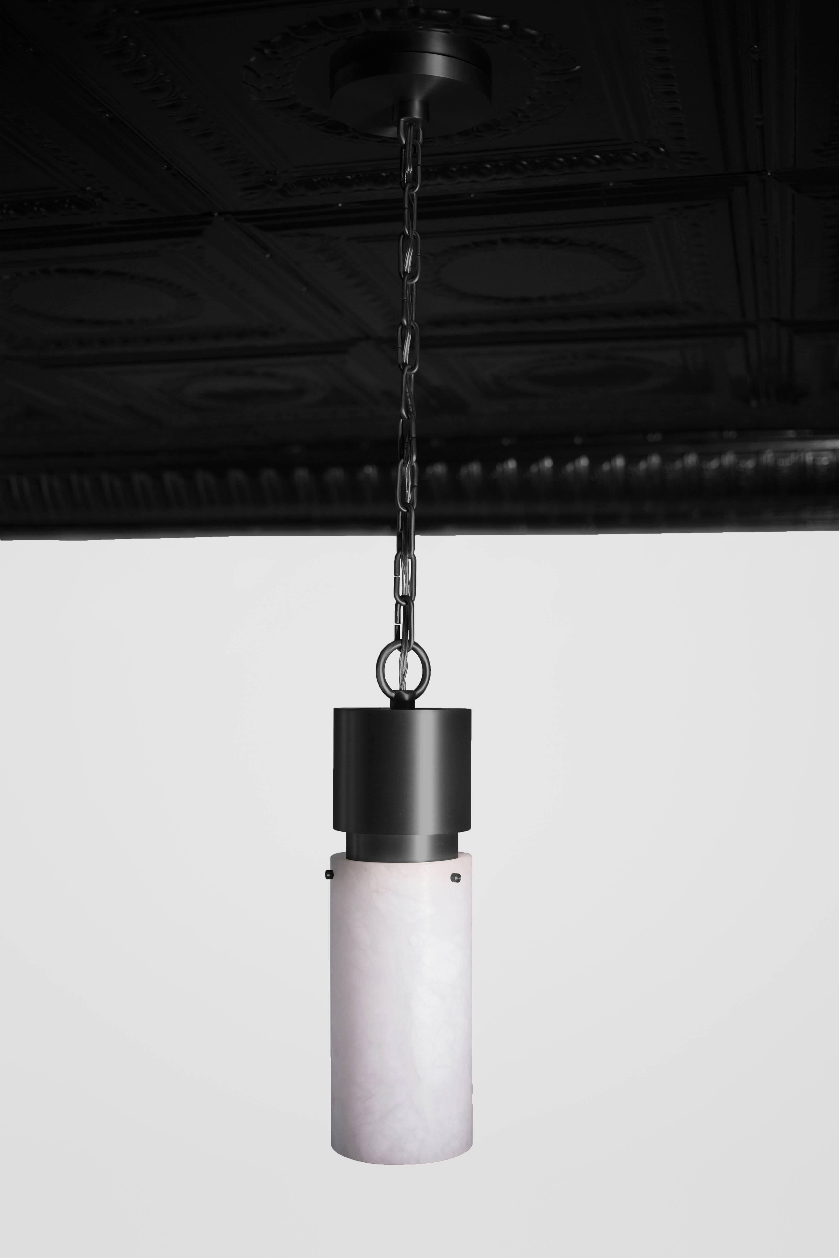 Contemporary Zona Pendant 000 in Alabaster by Orphan Work For Sale 3