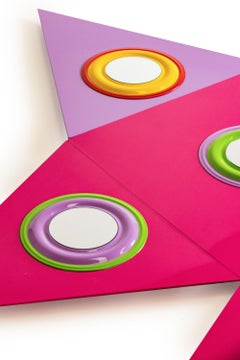 Contemporay Bindoo Kama modular mirror in aluminium by altreforme