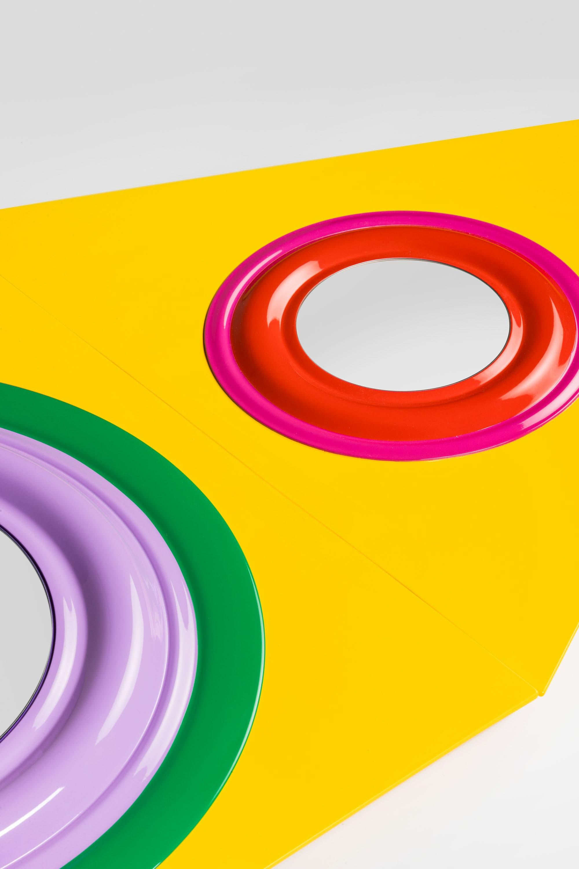 Specchio modulare contemporaneo Bindoo Leela in alluminio di Altreforme in vendita 8