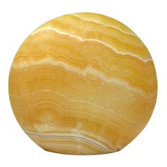 Contemporay Natural Yellow Onyx Table Top Mood Lamp