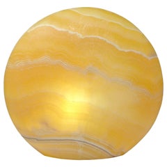 Contemporay Natural Yellow Onyx Table Top Mood Lamp