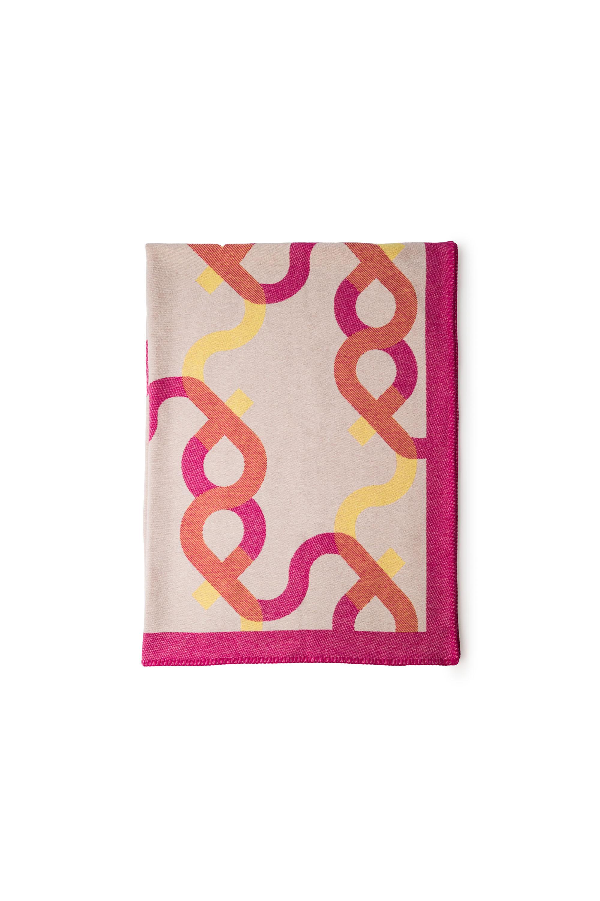 Italian Contemporay Signature blanket in cashmire and wool by altreforme For Sale
