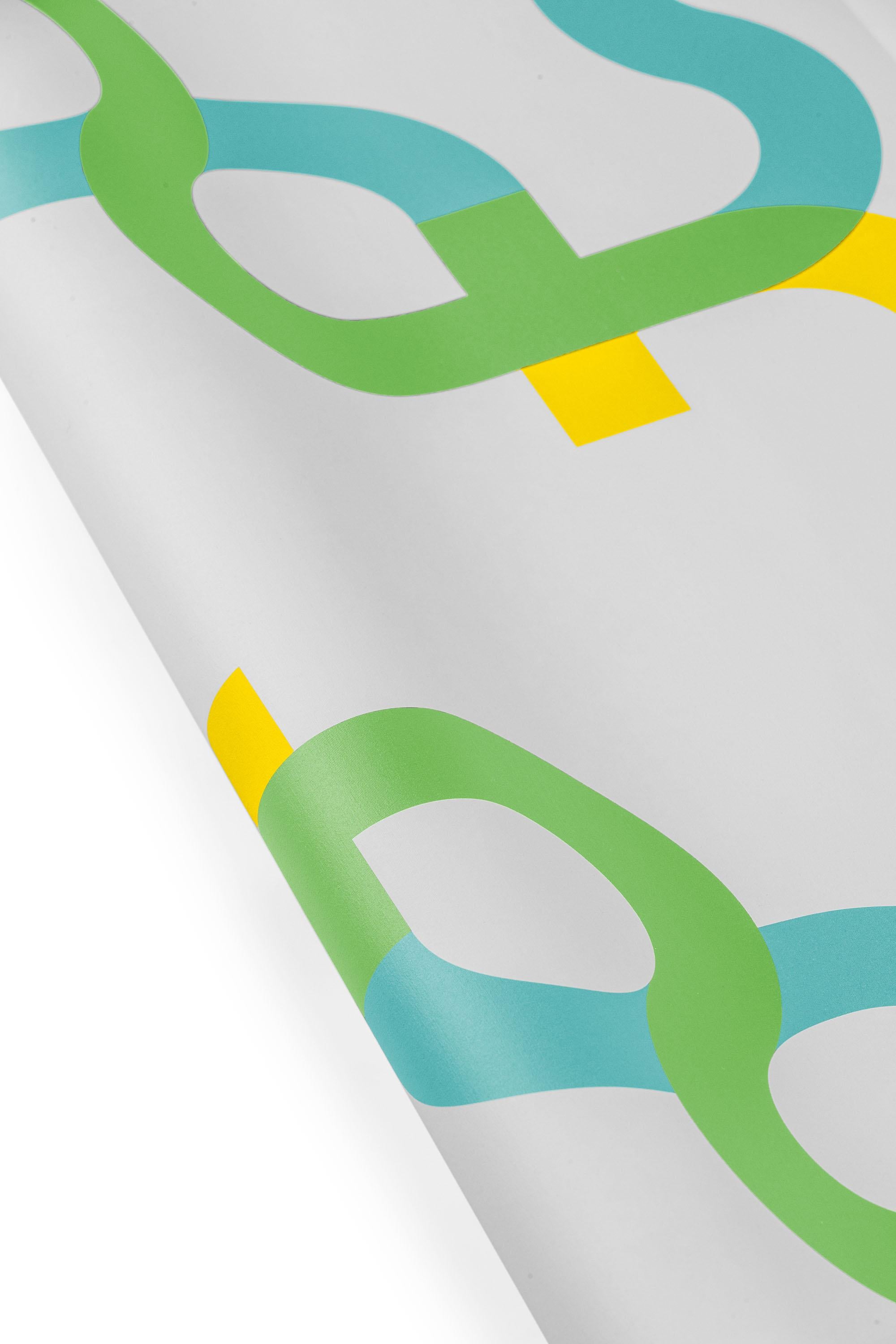 Polyester Papier peint signature Contemporay par altreforme en vente