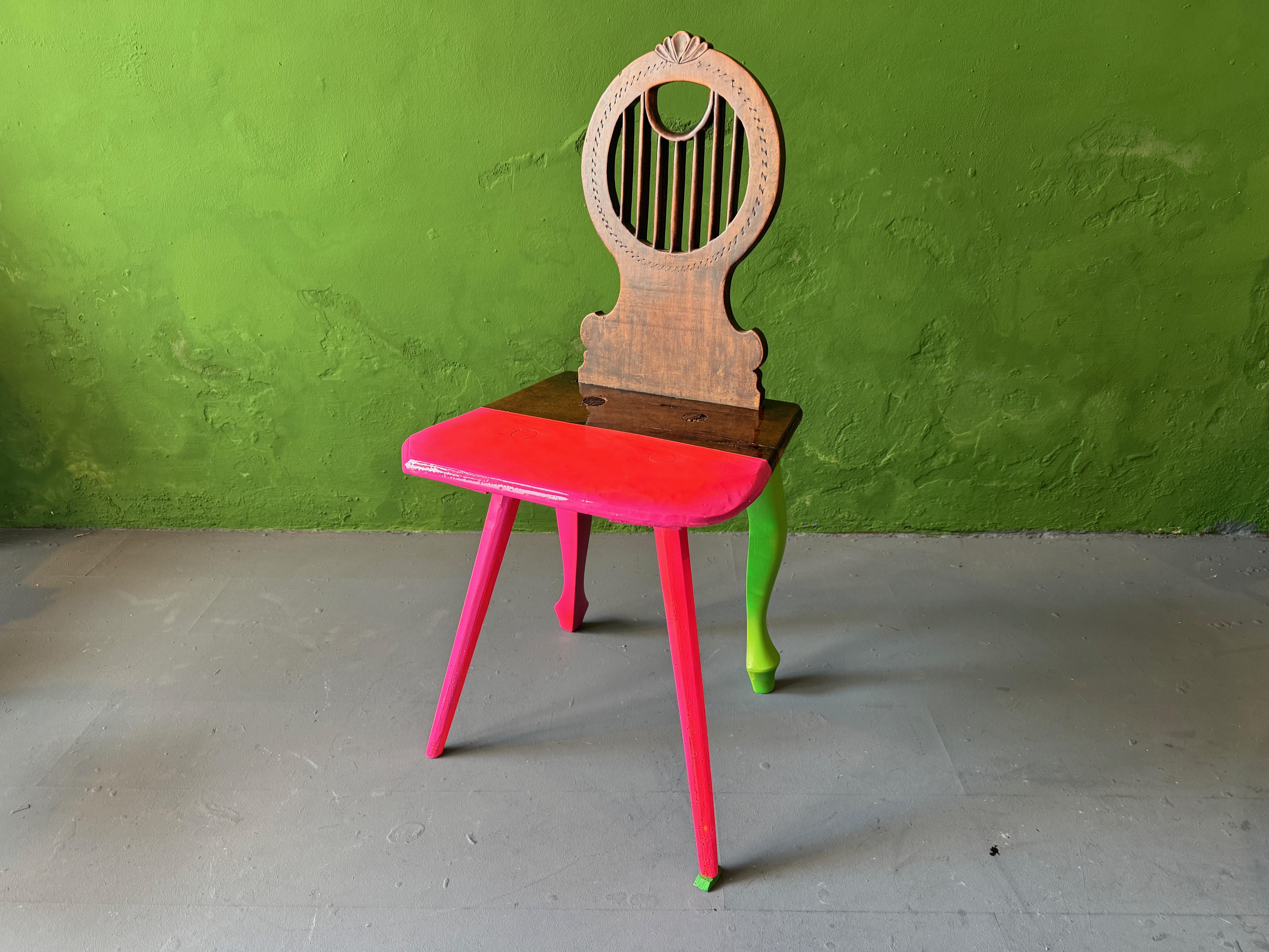 Lacquered Contemporized Farnchair by Markus Friedrich Staab For Sale