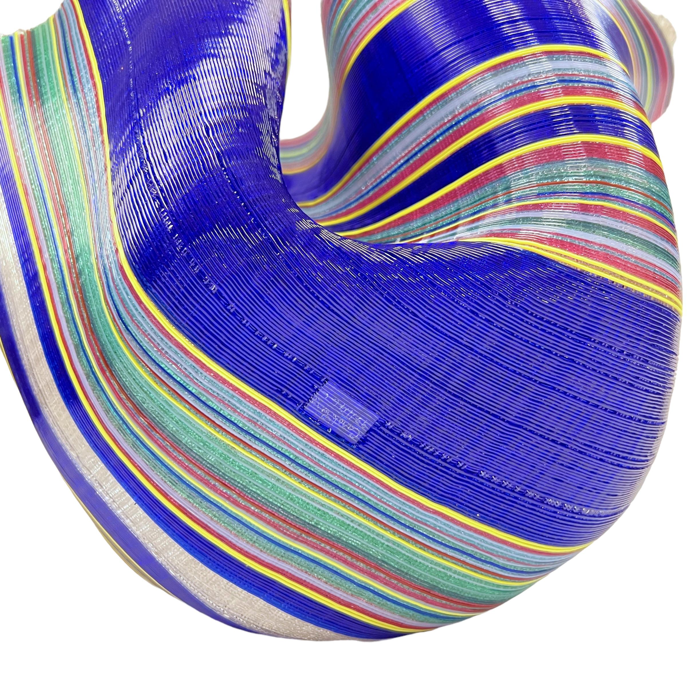 Scultura di vetro d'arte contemporanea con arazzo di Carole Perry in vendita 5