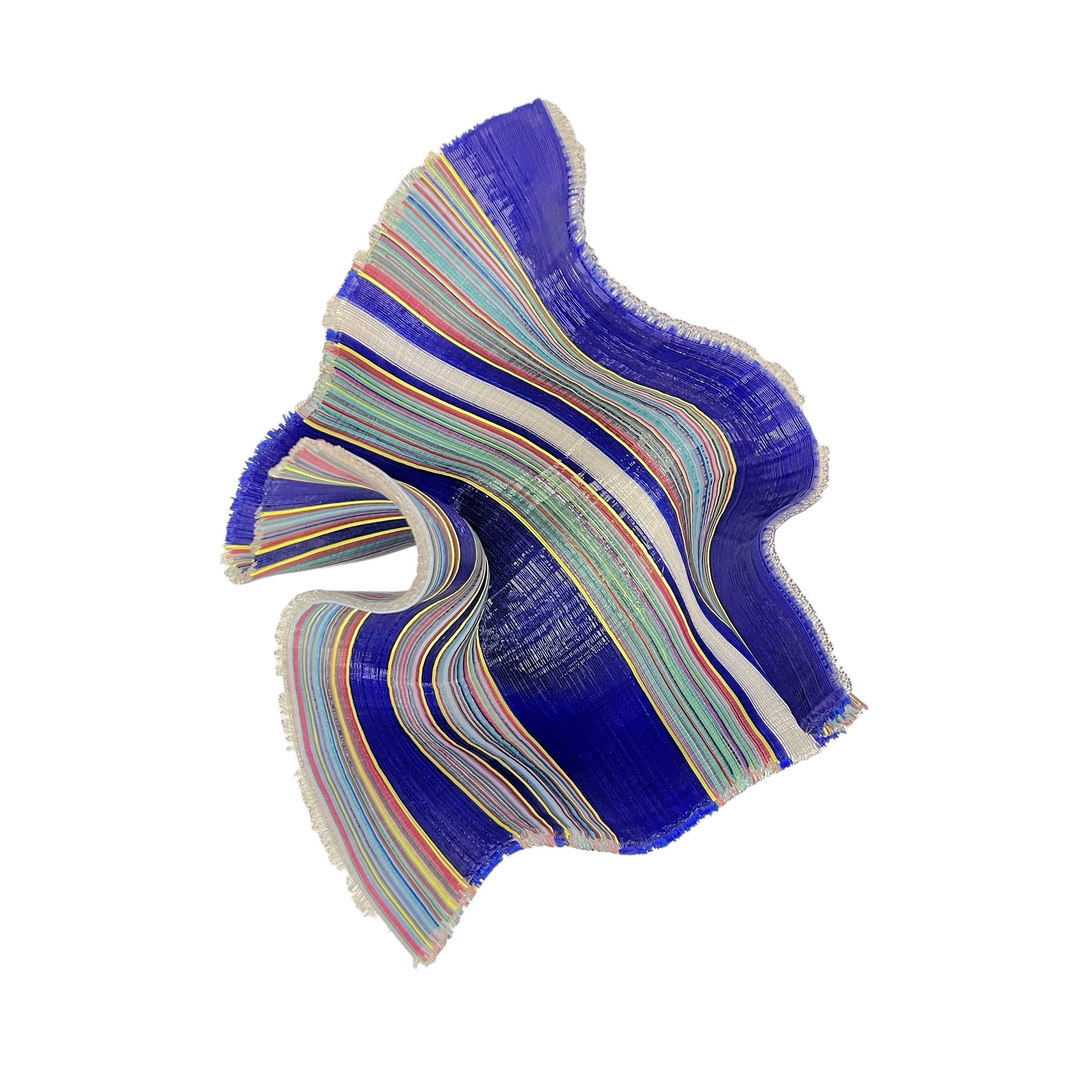 Scultura di vetro d'arte contemporanea con arazzo di Carole Perry In condizioni buone in vendita a Englewood, NJ