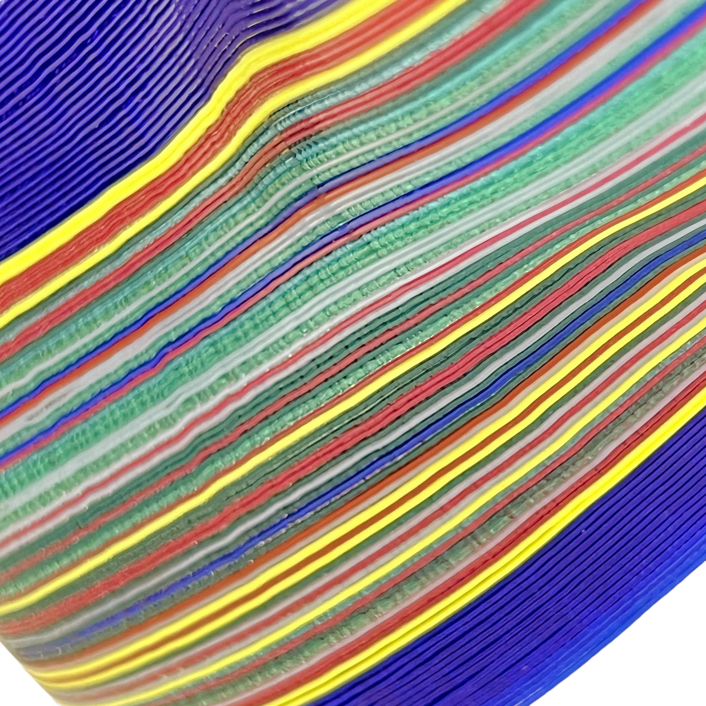 Vetro artistico Scultura di vetro d'arte contemporanea con arazzo di Carole Perry in vendita