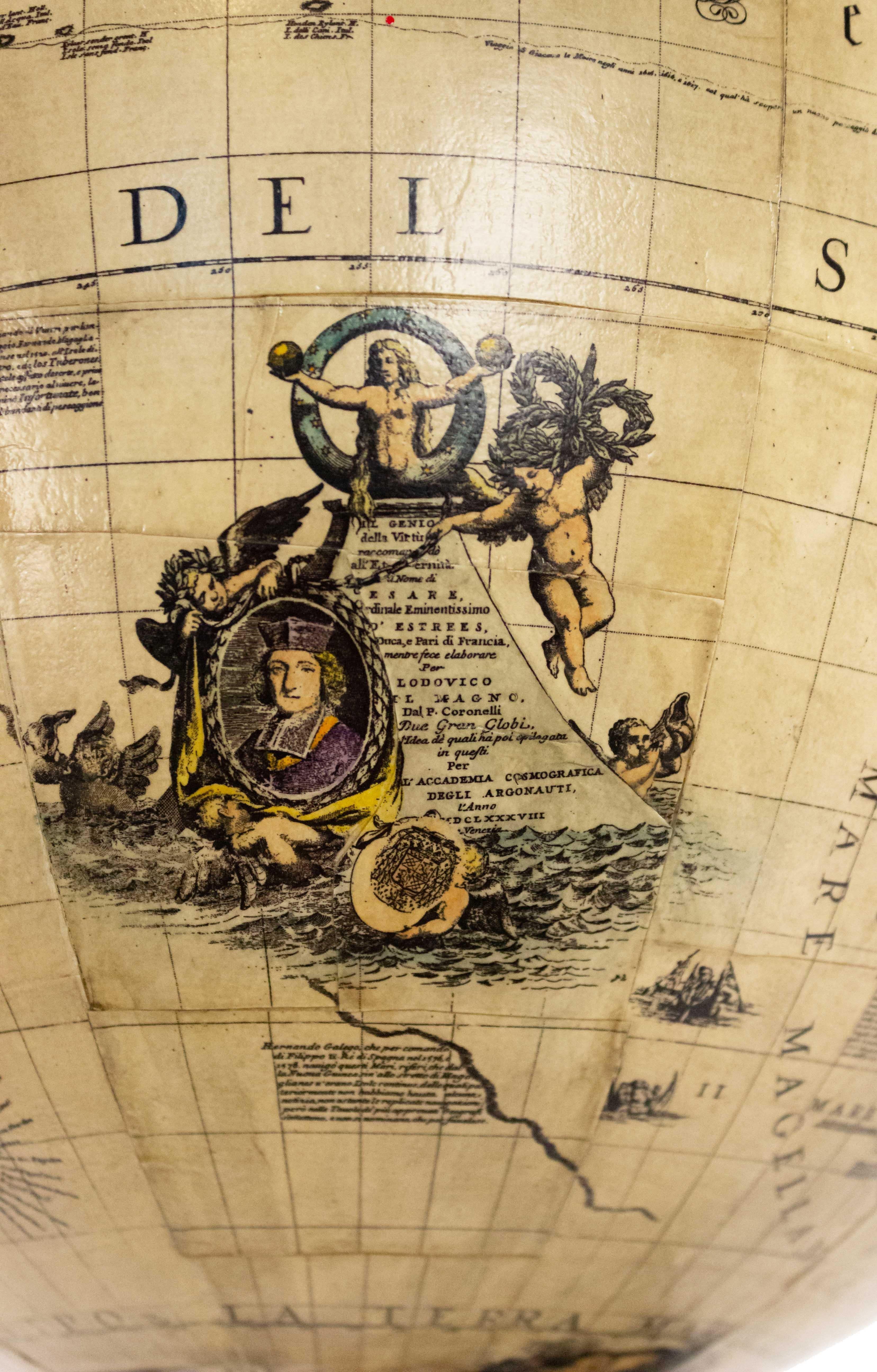 18th Century and Earlier Continental 17th Century Style Globe