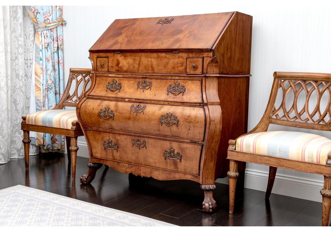 Continental 18th Century Bombay Slant Front Desk for Restoration For Sale 4