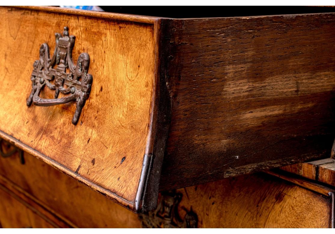 Wood Continental 18th Century Bombay Slant Front Desk for Restoration For Sale