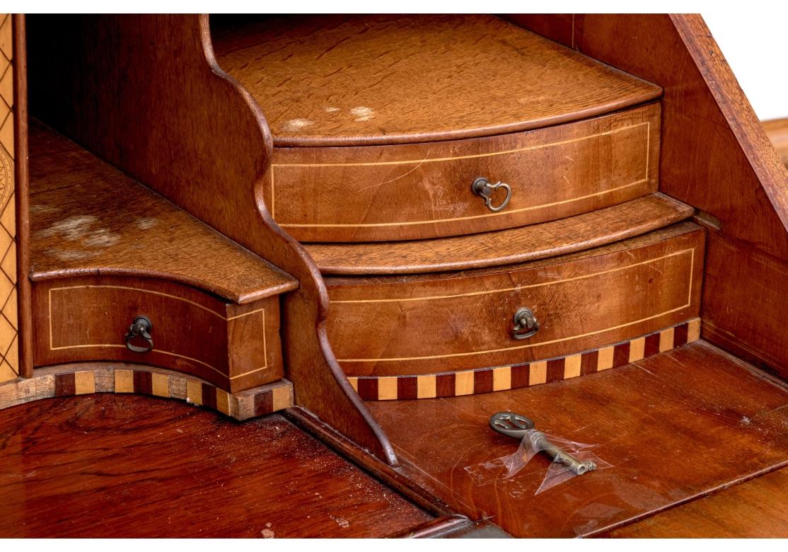 Continental 18th Century Bombay Slant Front Desk for Restoration For Sale 2