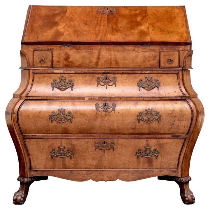 Continental 18th Century Bombay Slant Front Desk for Restoration For Sale