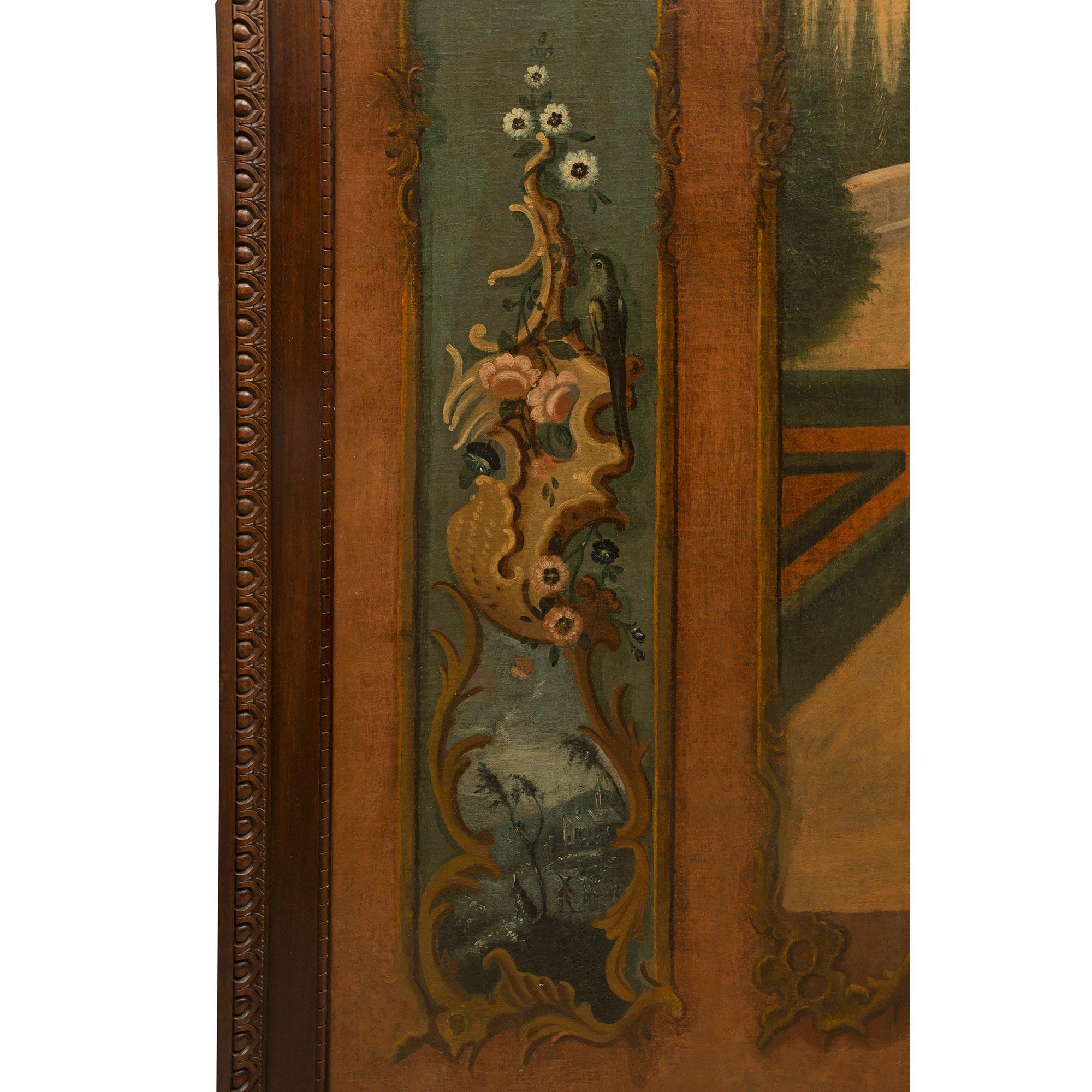 Peinture à l'huile sur toile continentale du 18ème siècle en vente 1