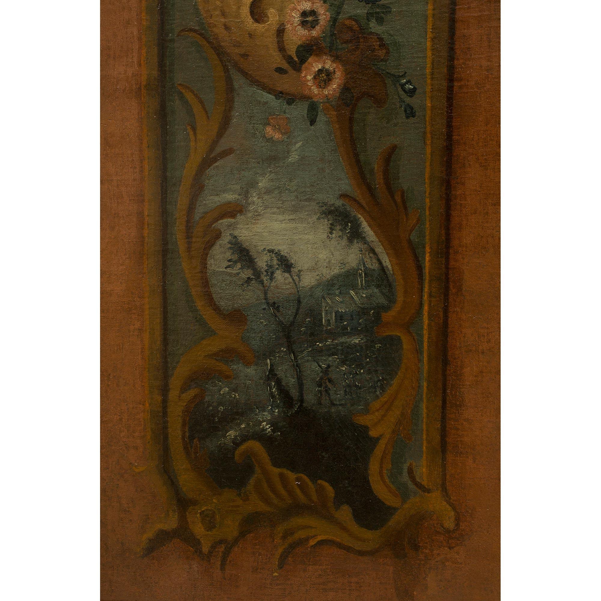 Peinture à l'huile sur toile continentale du 18ème siècle en vente 3