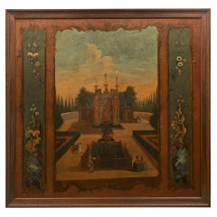 Antique Continental 18th Century Oil on Canvas Painting