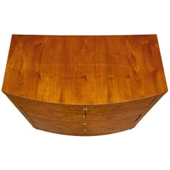 Continental 19th Century Biedermeier St. Burl Maple Commode