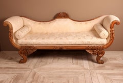 Continental 19th Century Empire Scroll End Sofa