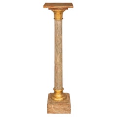 Kontinentale 19. Jahrhundert Louis XVI st. Ormolu und Breccia Marmor Sockel