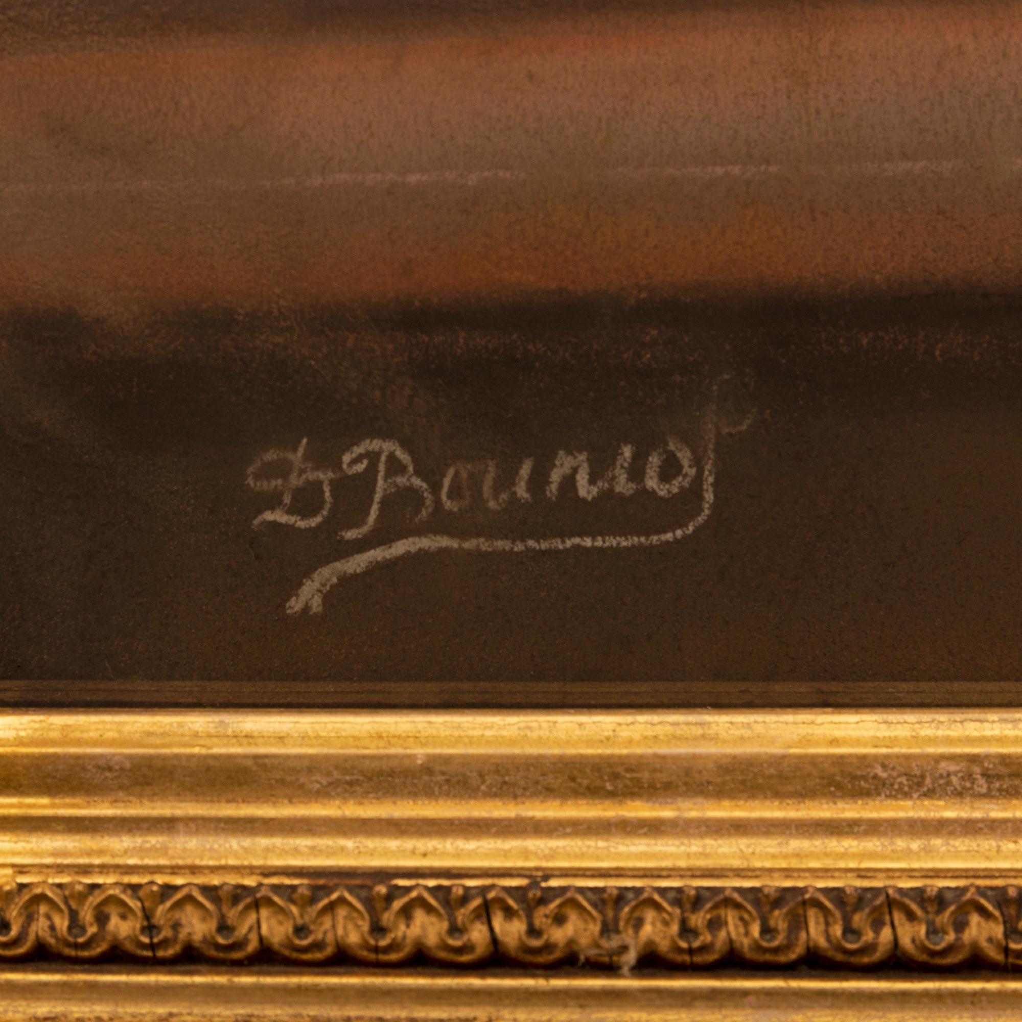 Kontinentales Pastell-Stillleben im Stil Louis XVI. des 19. Jahrhunderts in seinem Originalrahmen im Angebot 2
