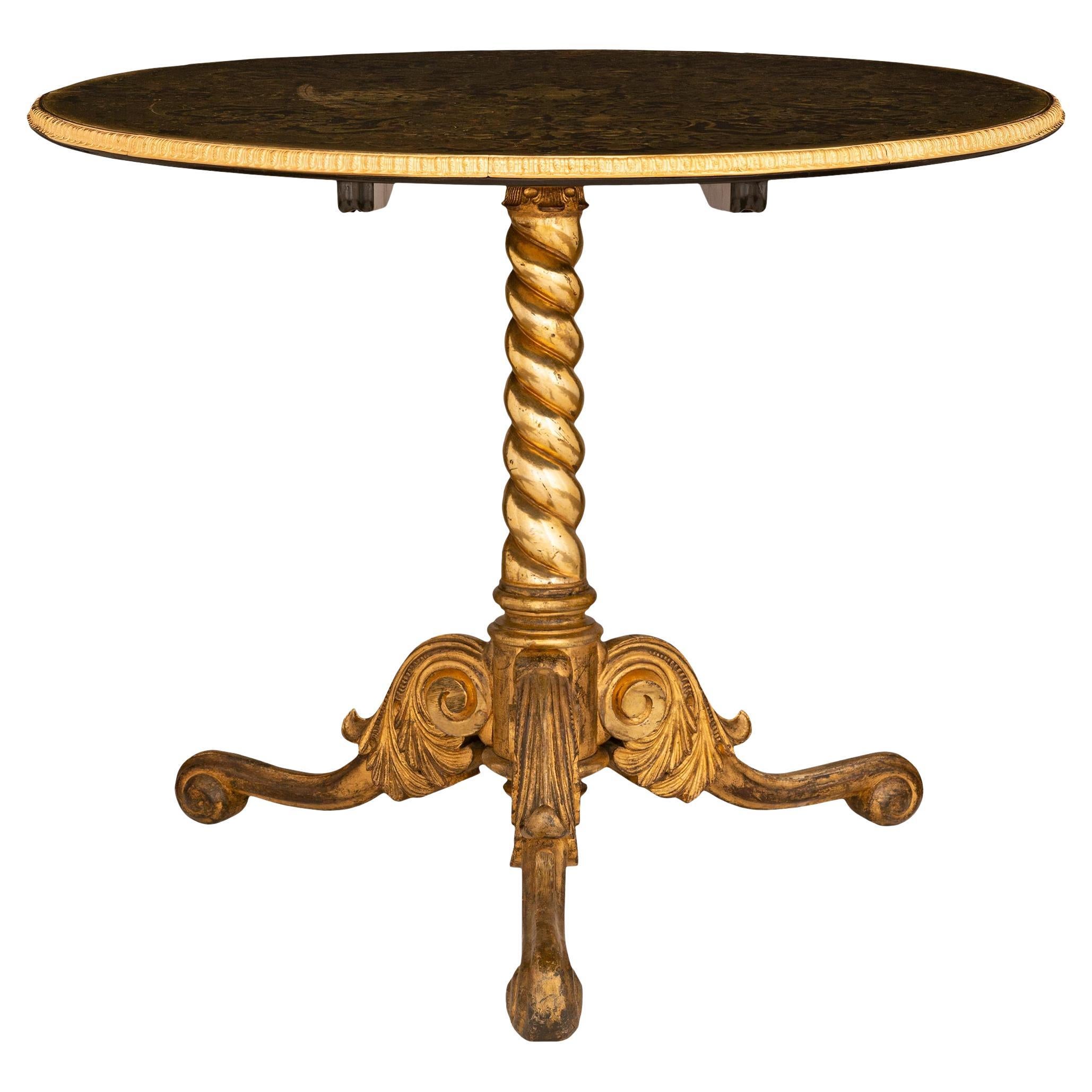 Table d'appoint continentale Mecca et laiton Boulle du 19ème siècle en vente
