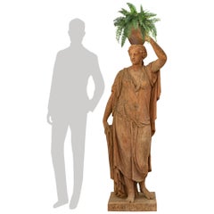 Continental 19th century Terra Cotta statue