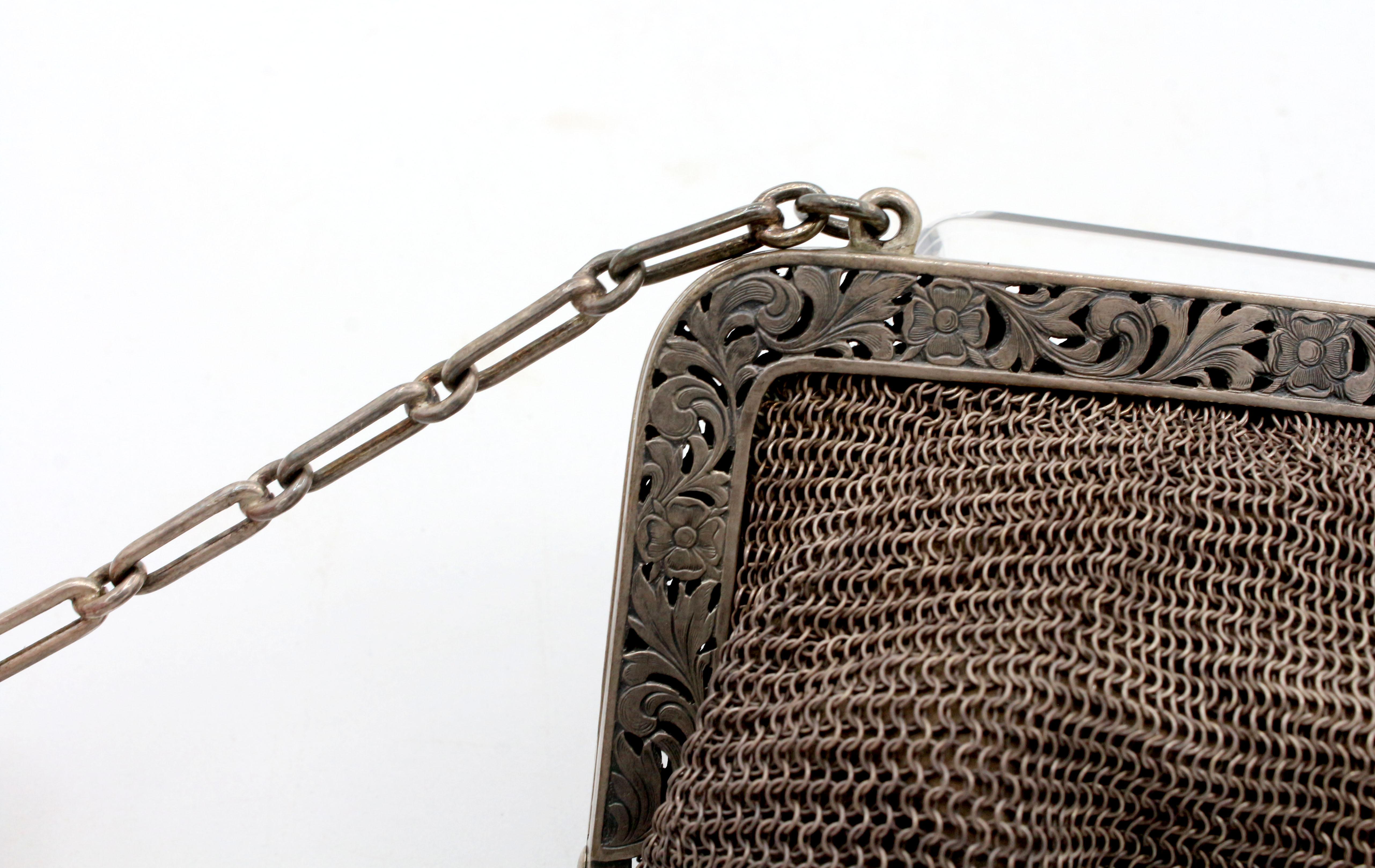 Continental 800 Standard Silver Purse, late 19th-early 20th century For Sale 1