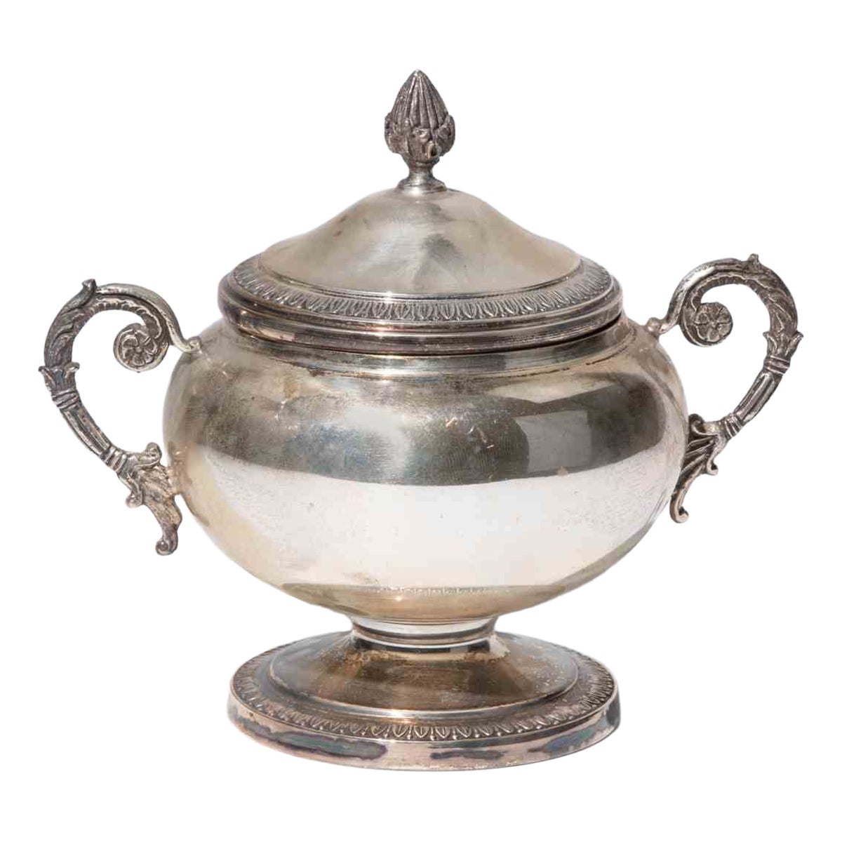 Continental 925 Silver Covered Sugar Bowl, 1950s