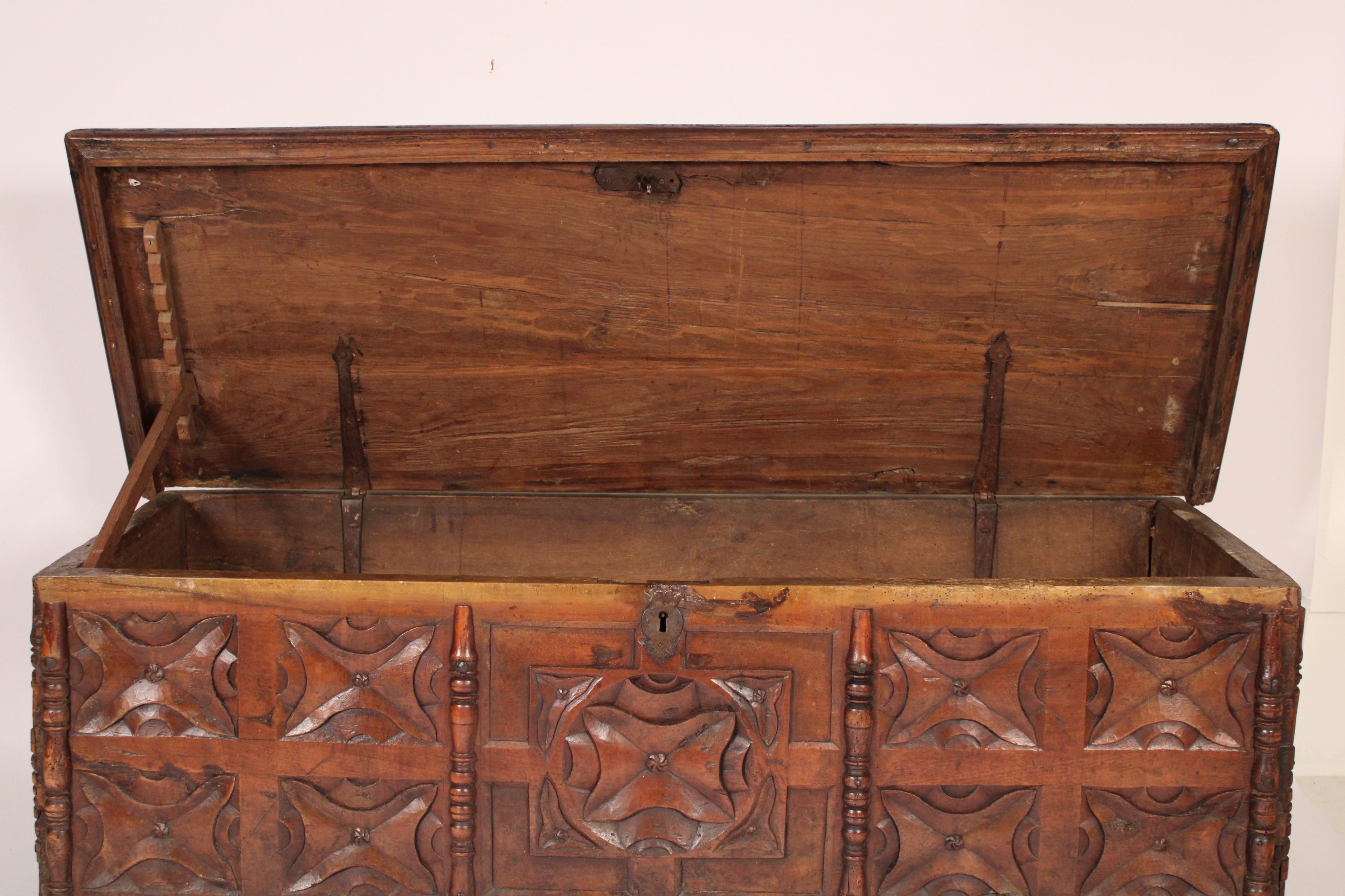 Continental Antique Baroque Style Trunk For Sale 8