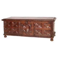 Continental Antique Baroque Style Trunk
