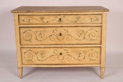 Continental Antique Louis XVI Style Painted Chest of Drawers