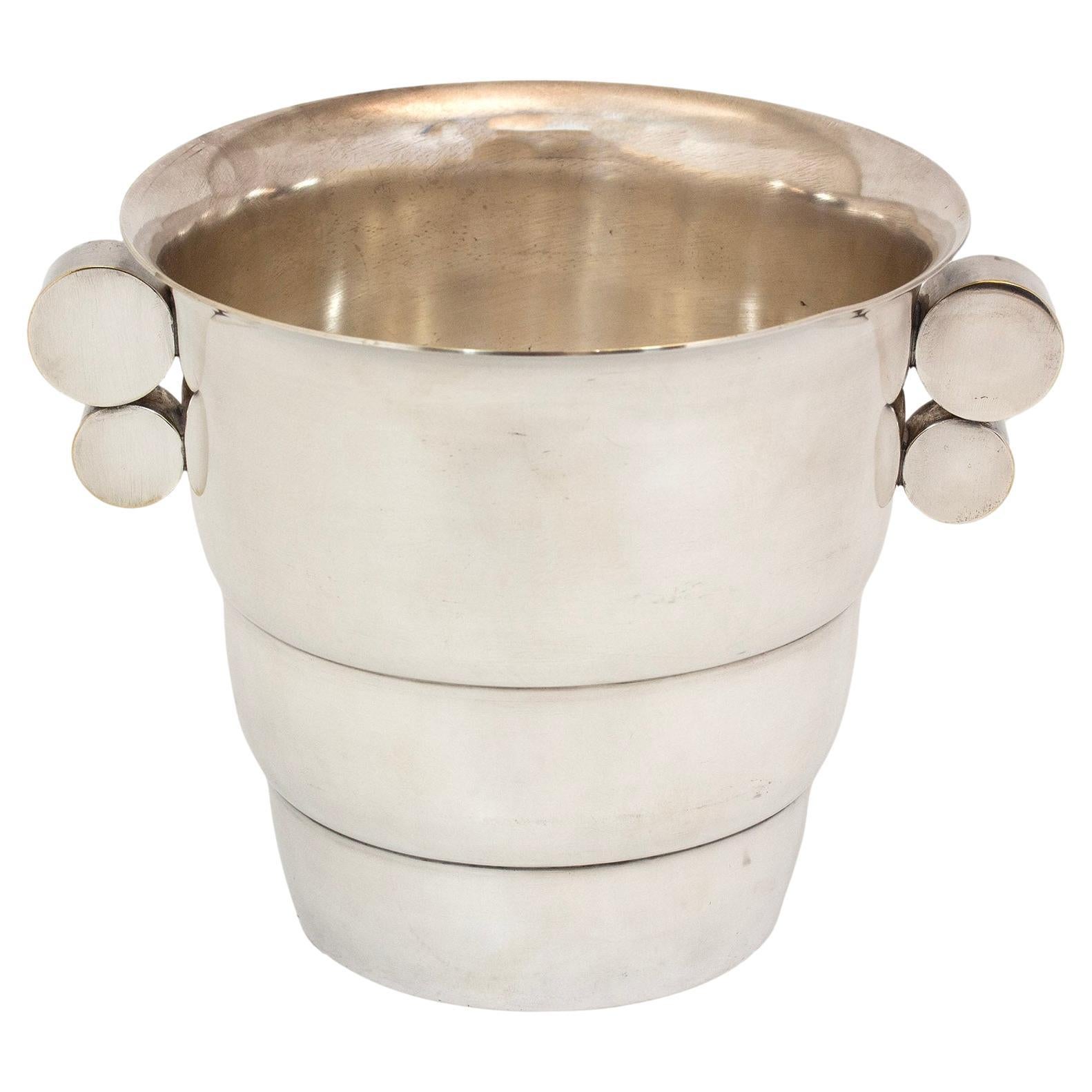 Continental Art Deco Champagne Bucket For Sale