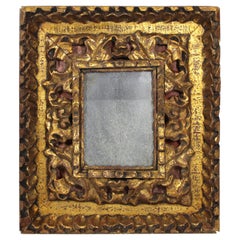 Continental Baroque Giltwood Frame with Heavy Carved Foliage