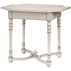 Continental Baroque Gray Painted Table