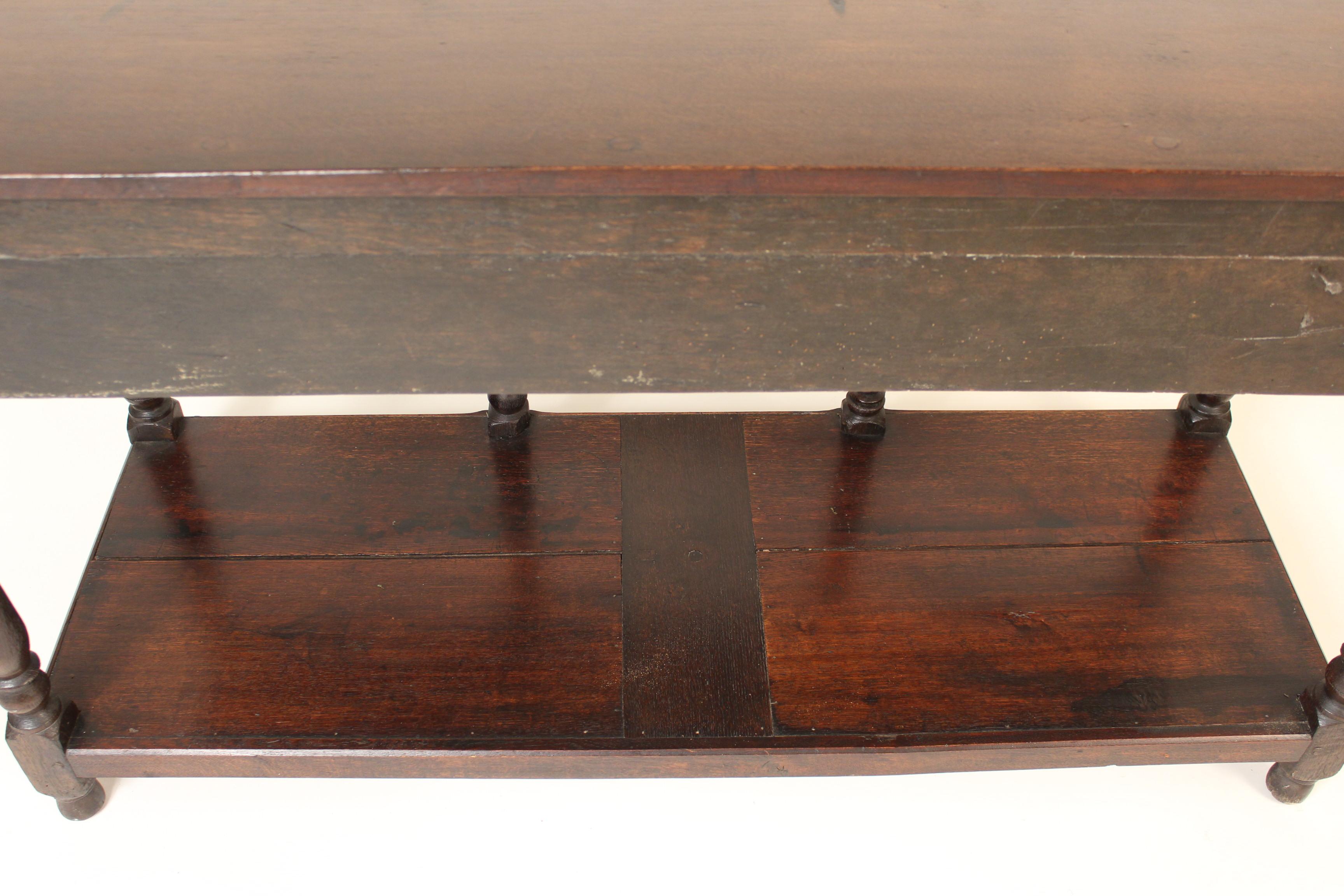 Continental Baroque Style Oak Sideboard 7