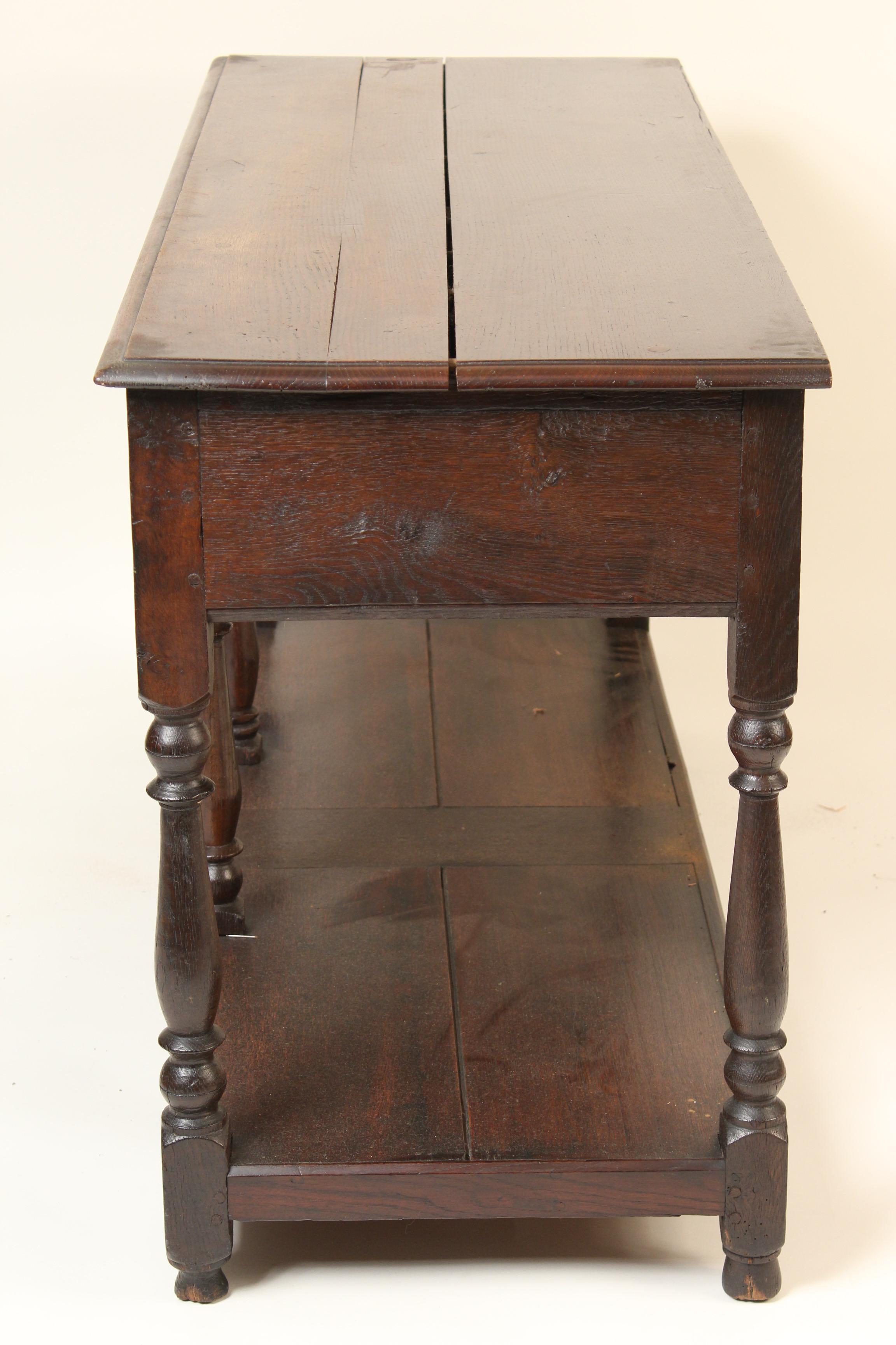 19th Century Continental Baroque Style Oak Sideboard