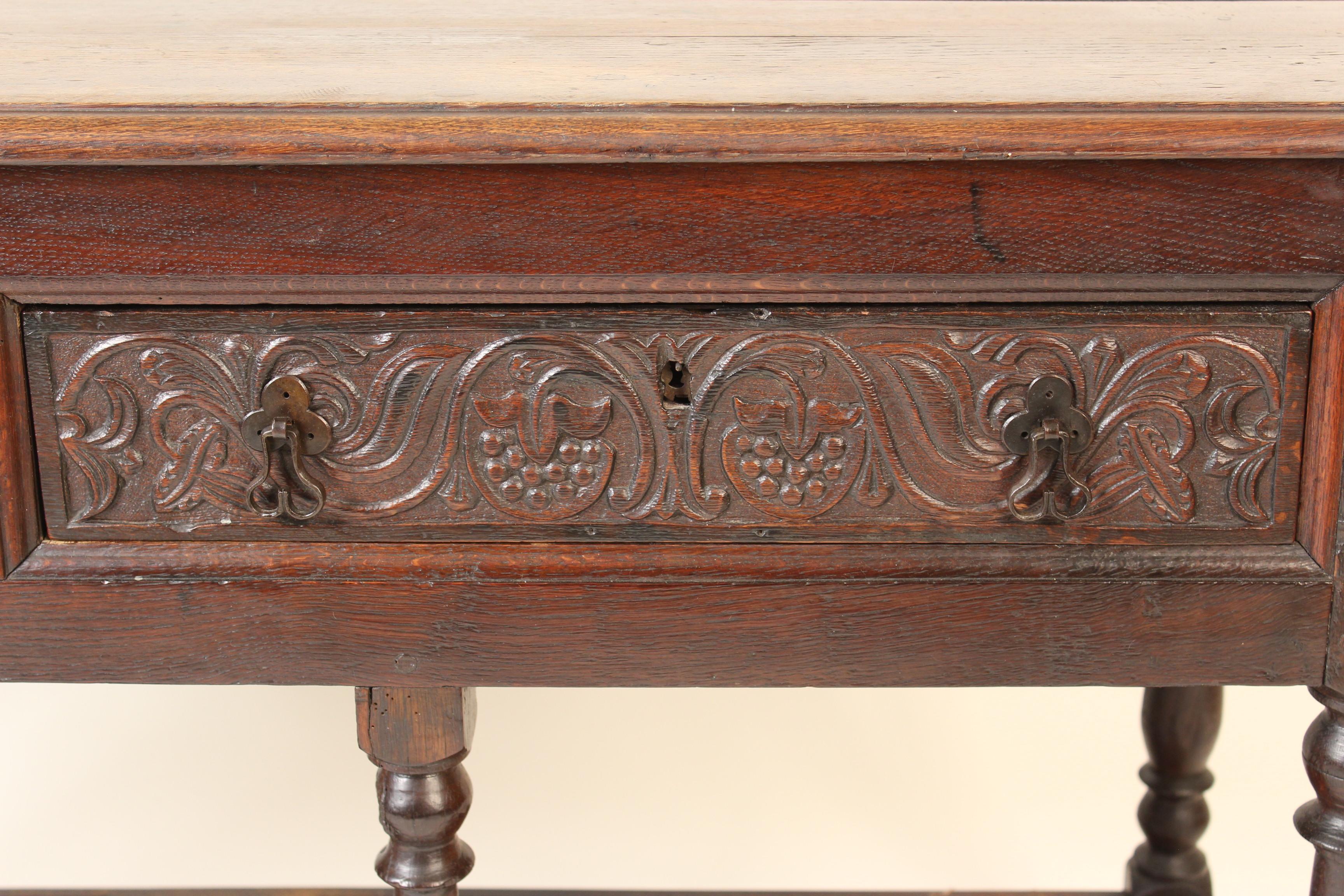 Continental Baroque Style Oak Sideboard 3
