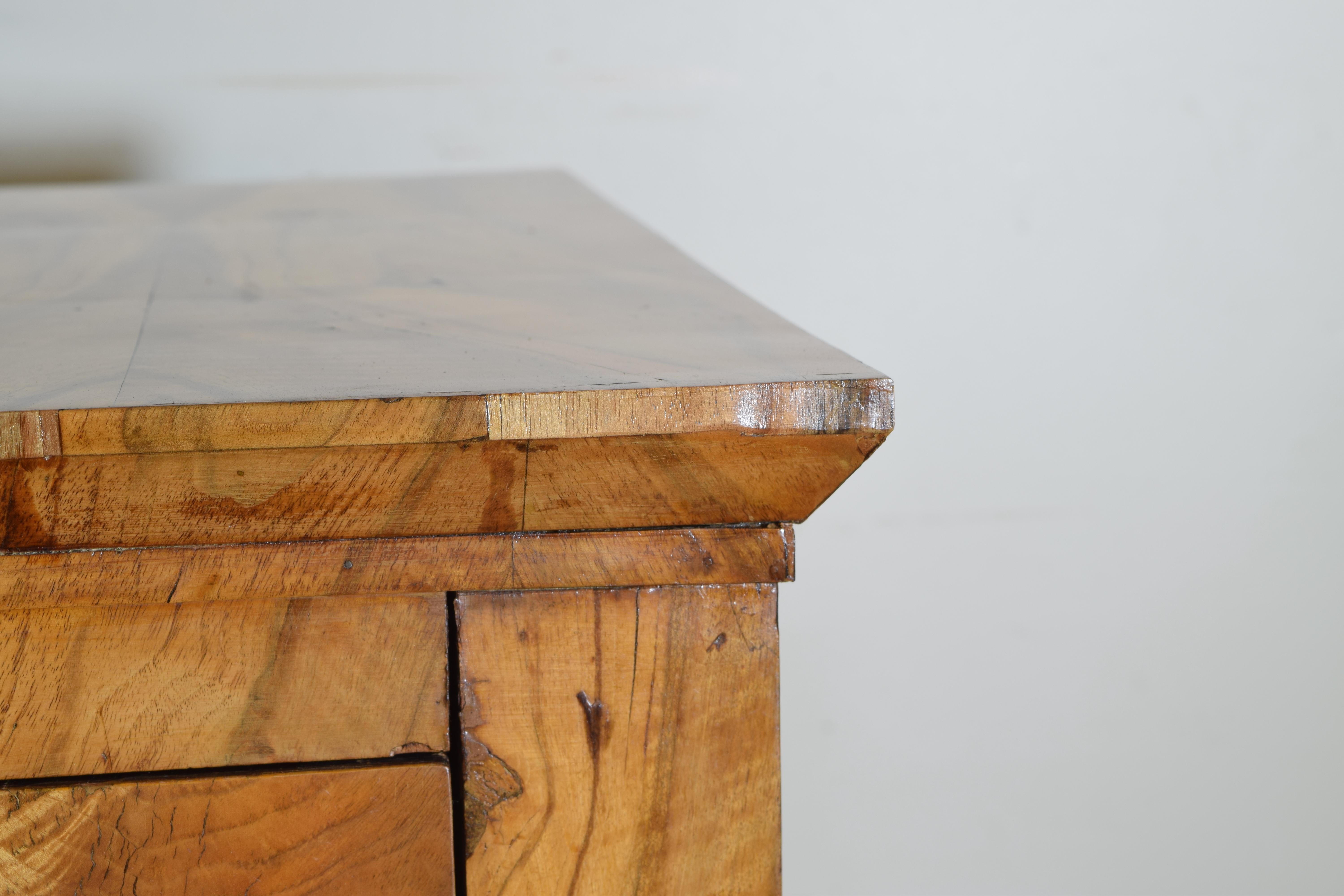 Continental Biedermeier Influenced Light Walnut Neoclassic Commode, circa 1825 4