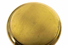 Continental Brass Tobacco / Trinket Box with Monogrammed Lid, 1970
