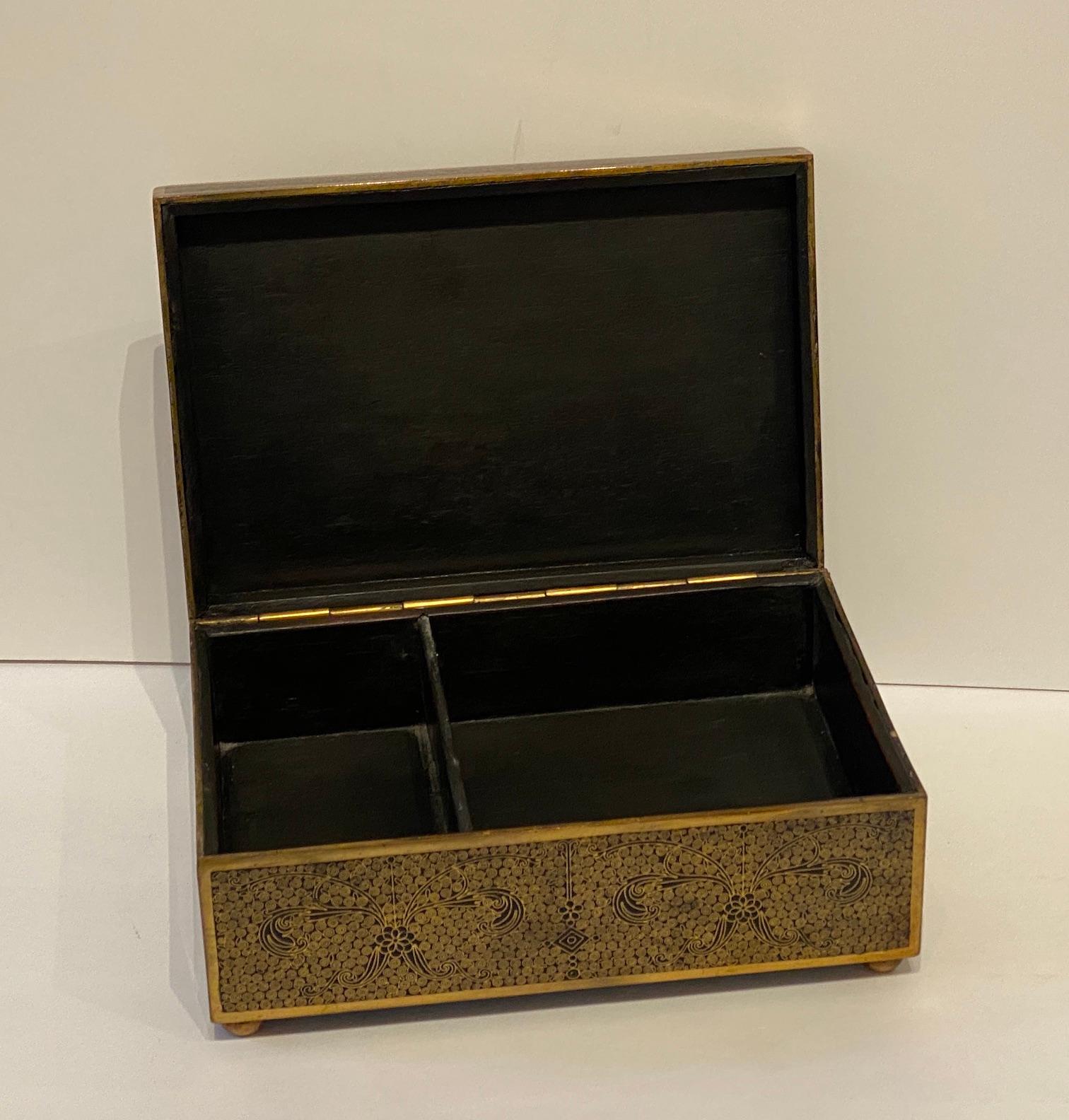 Cloissoné Continental Bronze Cloisonné Box