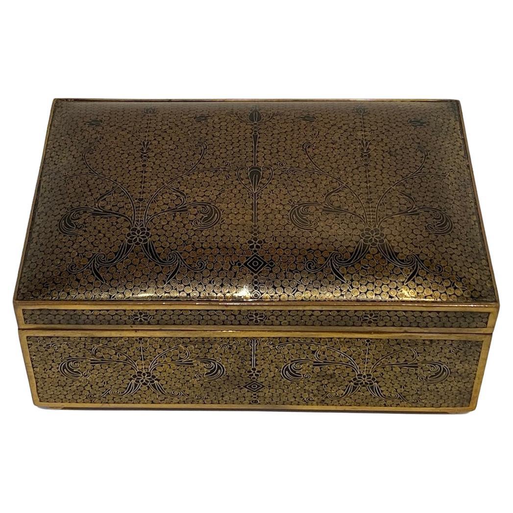 Continental Bronze Cloisonné Box