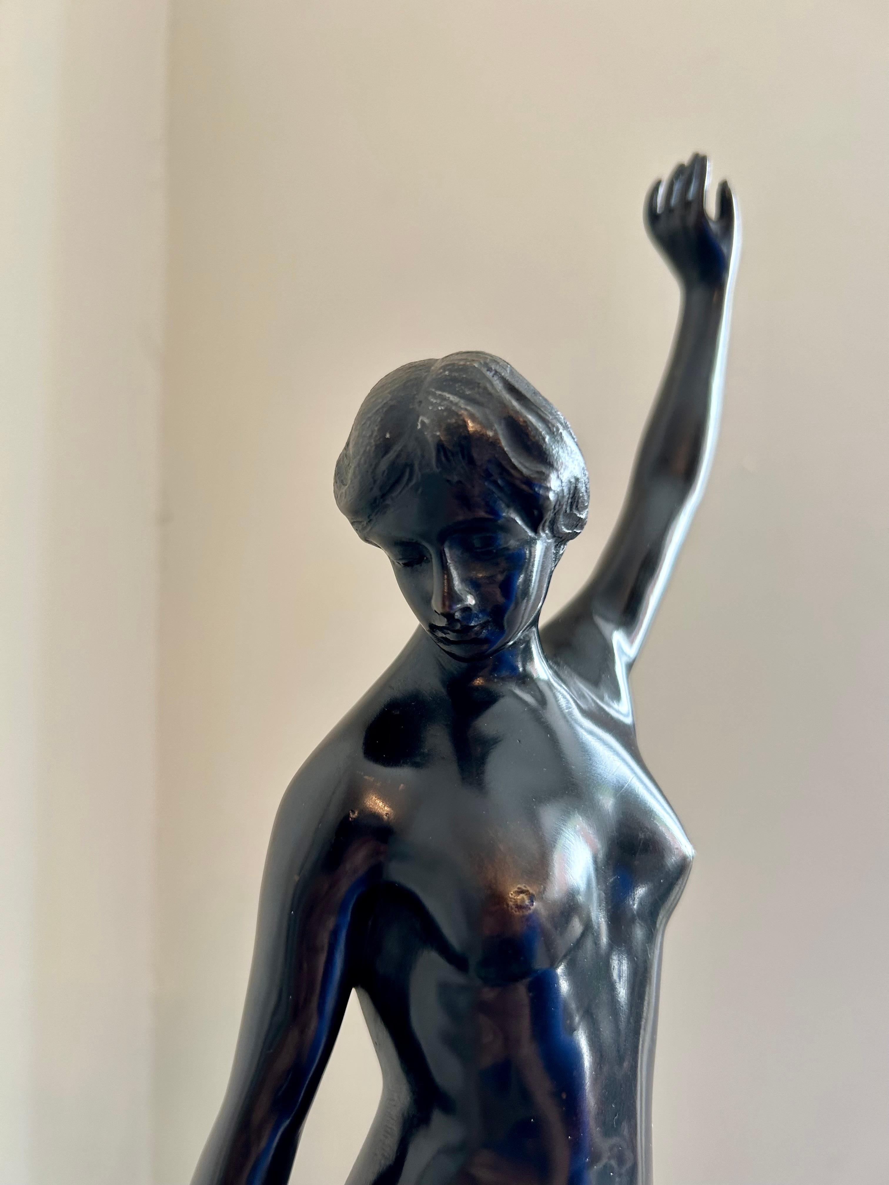 Continental Bronze Sculpture  For Sale 3