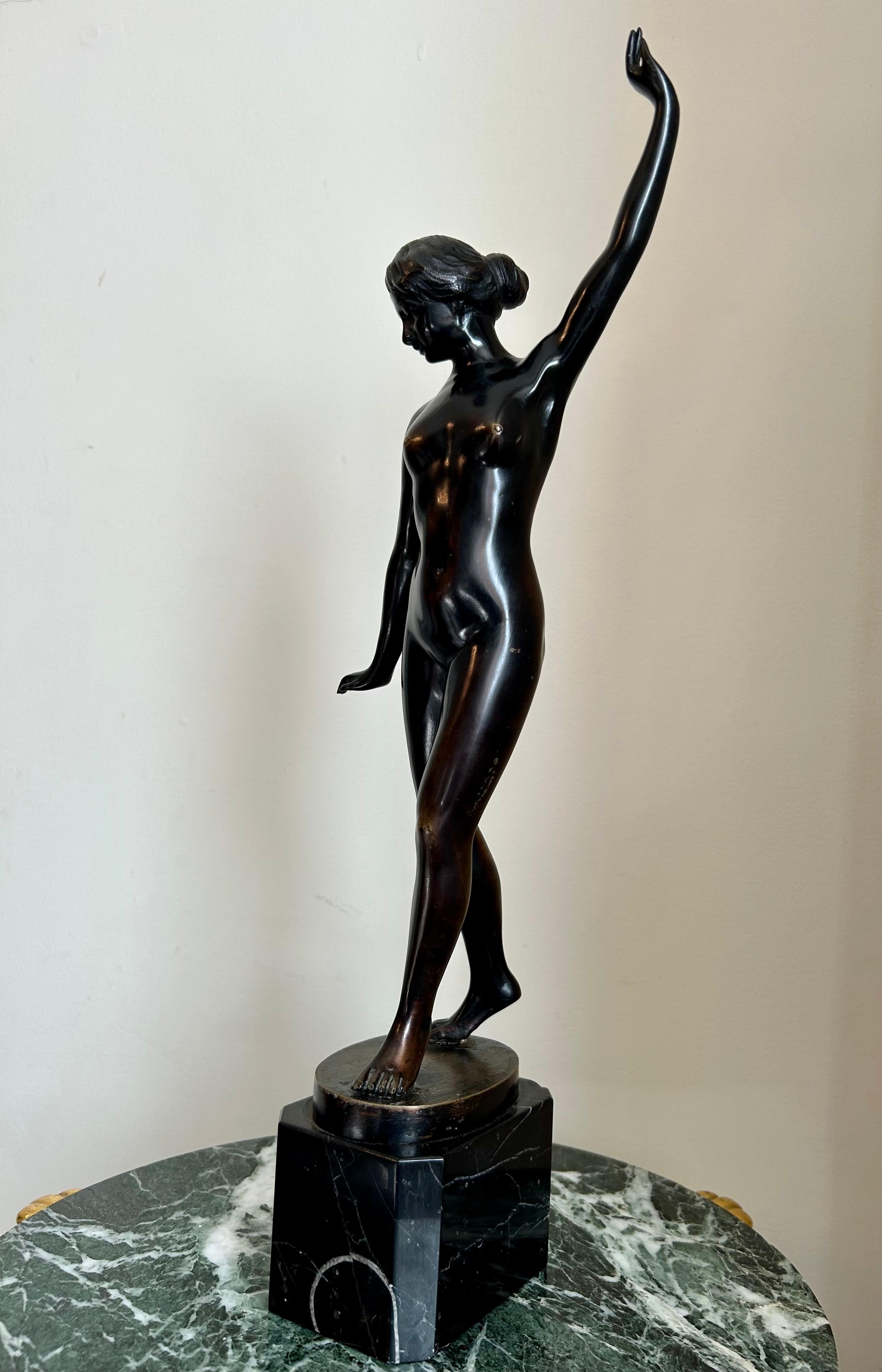 Classical Greek Continental Bronze Sculpture  For Sale