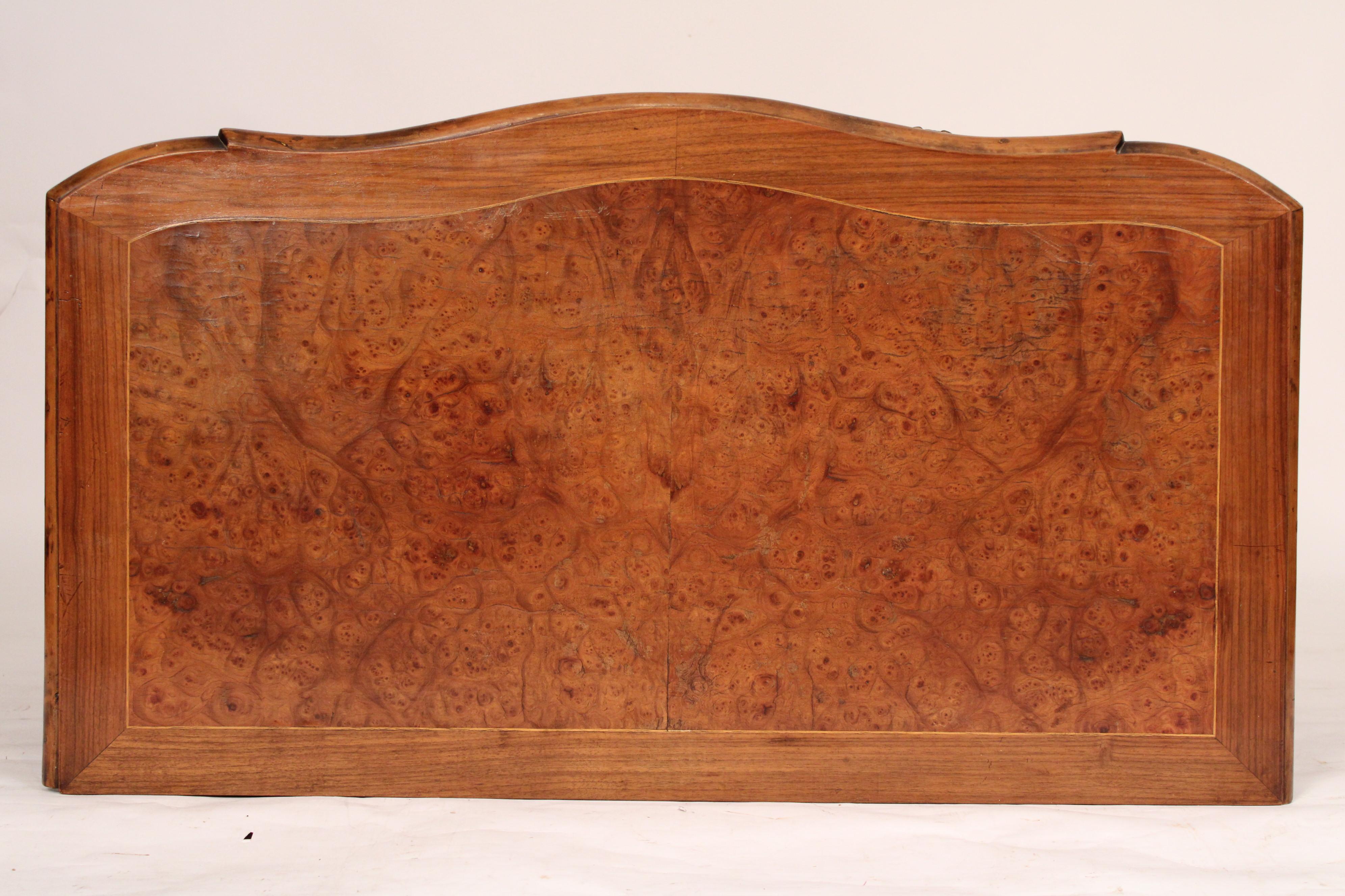 Continental Burl Elm Chest of Drawers In Good Condition For Sale In Laguna Beach, CA