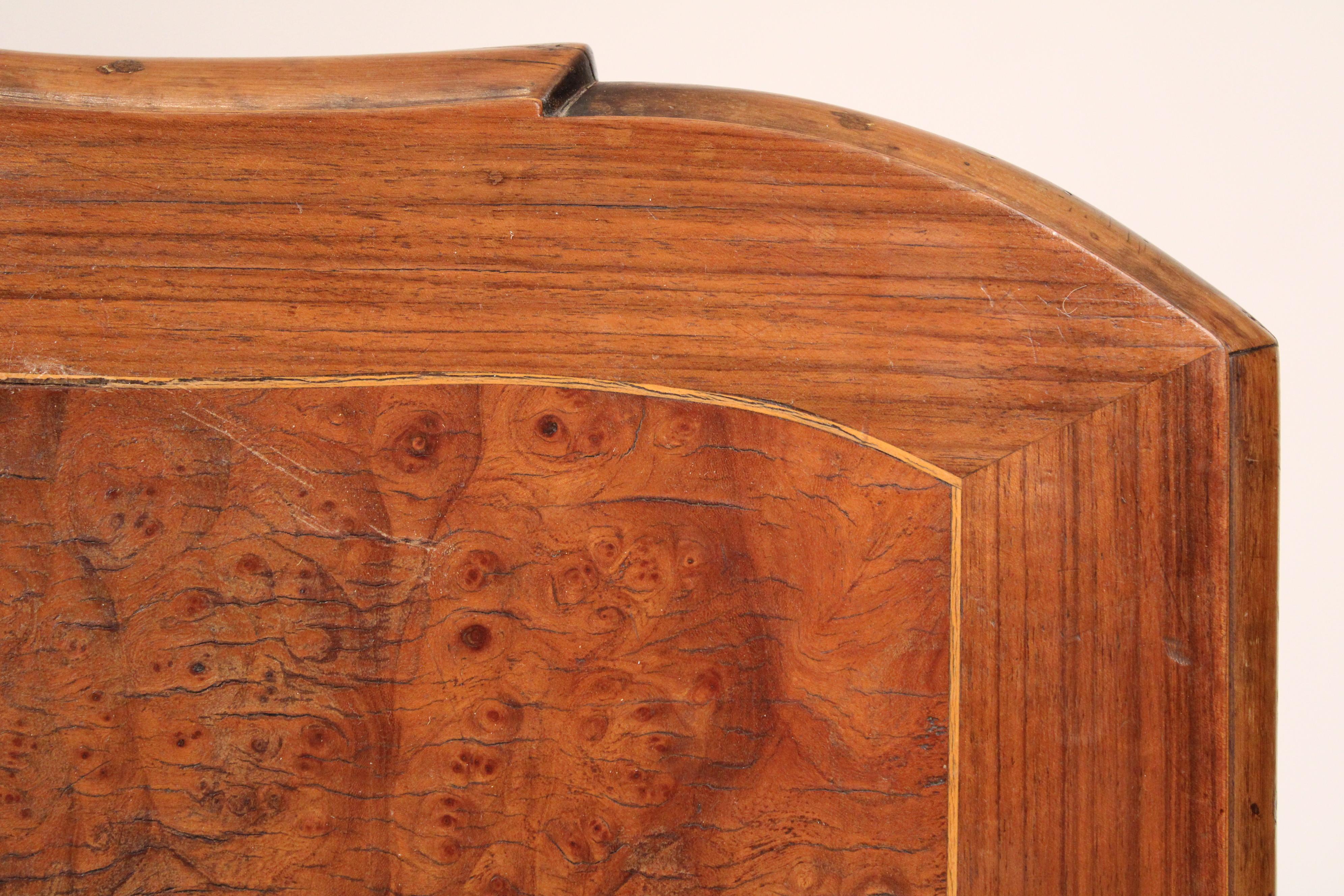 19th Century Continental Burl Elm Chest of Drawers For Sale