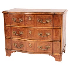 Continental Burl Elm Chest of Drawers
