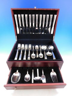 Continental by International Sterling Silver Flatware Service for 12 Set 66 Pcs