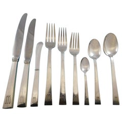 Continental by International Sterling Juego de cubiertos de plata 137 piezas W Mono