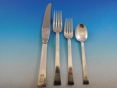Continental by International Sterling Silver Flatware Service Set 137 Pcs W Mono
